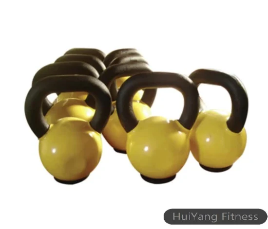 Accessori per palestra con kettlebell in vinile rivestito a macchina per il fitness a peso libero