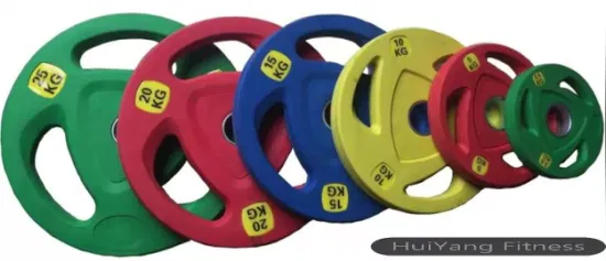 Accessori per palestra con piastra in gomma glassata colorata per attrezzature per il fitness
